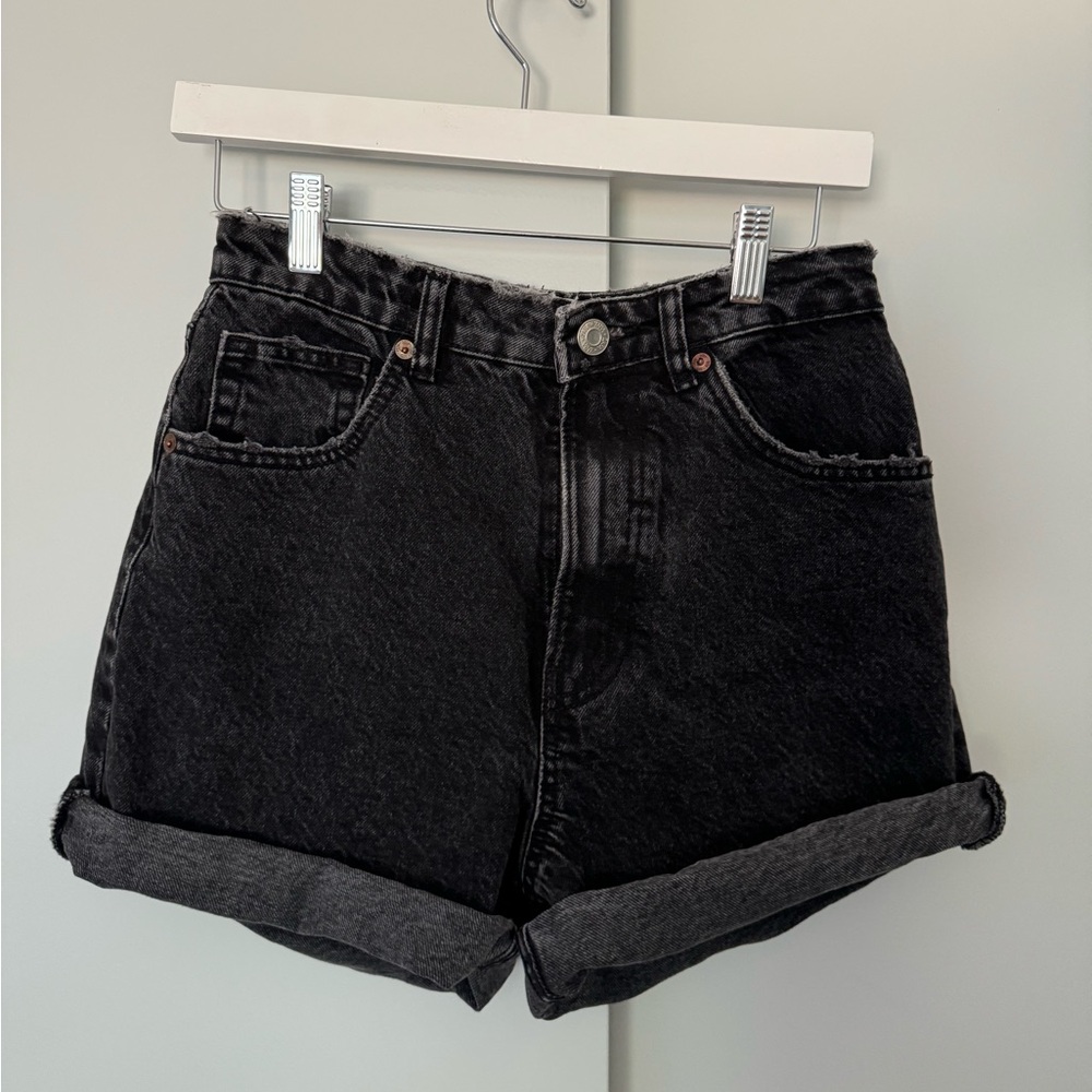 Zara High Waisted Mom Shorts